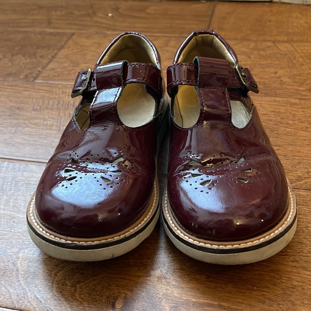 YOUNG SOLES ROSIE T-BAR SHOE CHERRY PATENT LEATHER - Picture 5 of 6